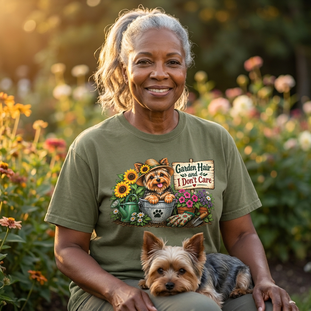Garden Hair Yorkie T-Shirt